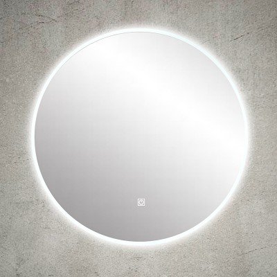RBLM-R600DE-AC Round LED Mirror with Demister and Frosted Acrylic Edge